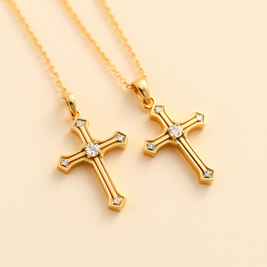 Gold & Diamond Crosses